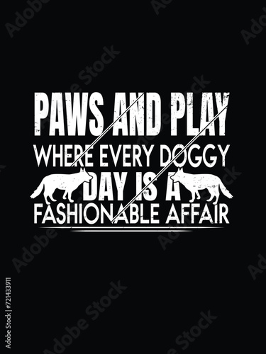 Dog typography t shirt design vector, animals t-shirt design, text