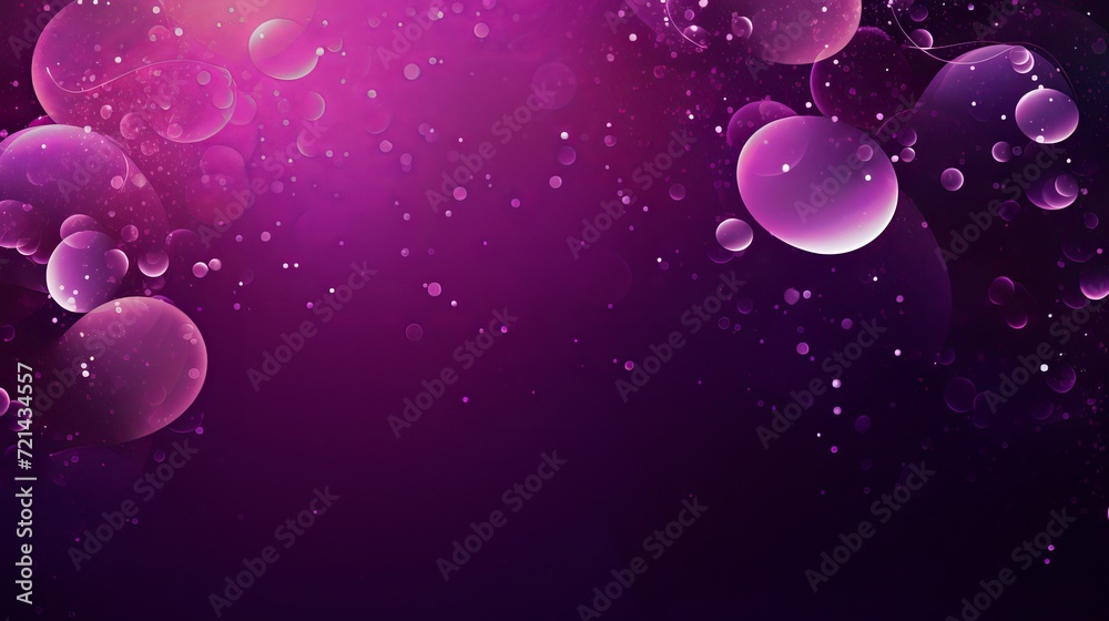 A purple background that is abstract and has bubbles.
