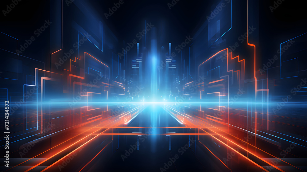 Abstract technology background Hi-tech communication concept futuristic digital innovation background vector illustration Abstract technology background Hi-tech communication concept futuristic digital innovation background vector illustration