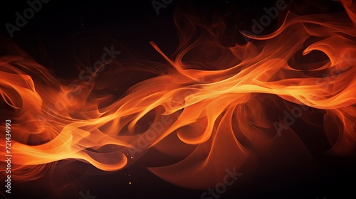 A realistic image of blazing flames is featured in this abstract fire desktop wallpaper.