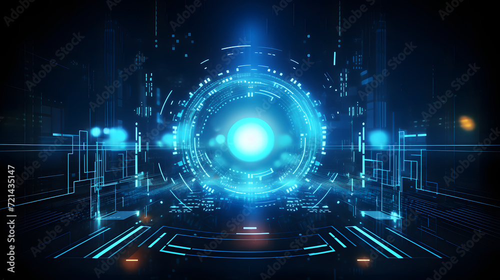 Fototapeta premium Abstract technology background Hi-tech communication concept futuristic digital innovation background vector illustration