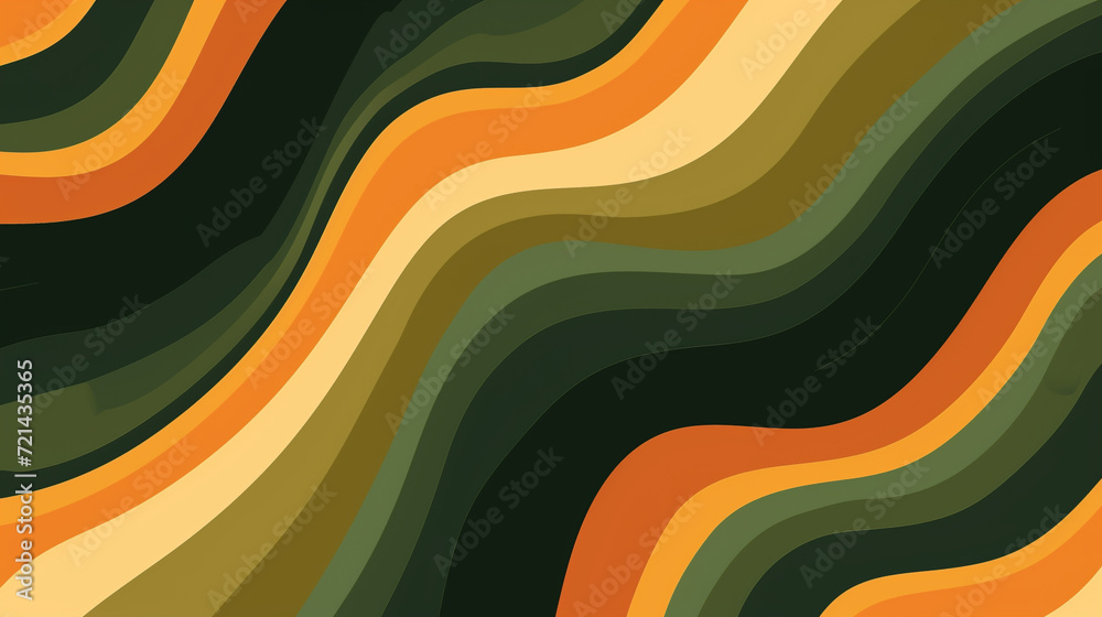 Mustard, sage, & forest green retro groovy background vector presentation design Mustard, sage, & forest green retro groovy background vector presentation design