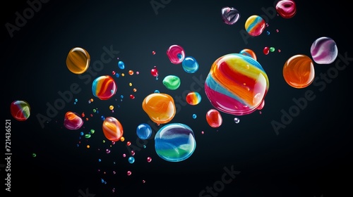 A variety of candy drops