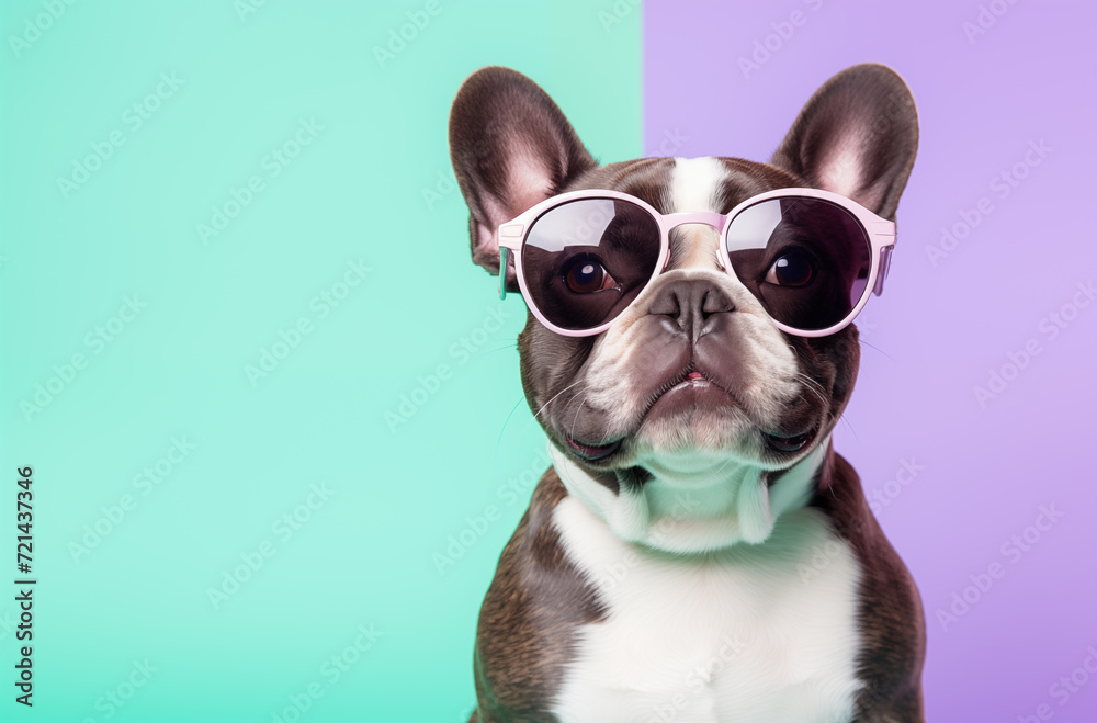 Small Dog Wearing Sunglasses