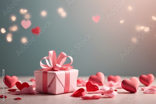 valentines background with gift boxes
