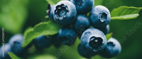 Freshly Picked Blueberries, a handful of plump blueberries with a natural bloom