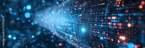 Wallpaper Mural Technology concept with glowing circuitry and data for background, header, wallpaper Torontodigital.ca