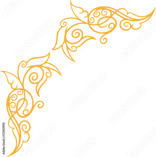 Minimal Tribal Corner Illustration