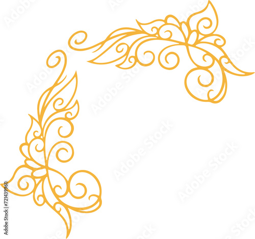 Minimal Tribal Corner Illustration