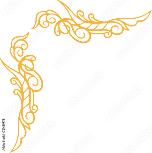Minimal Tribal Corner Illustration
