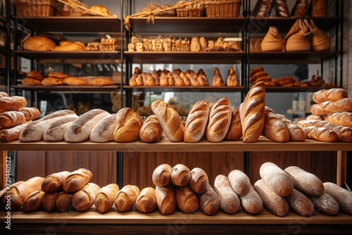 Bread and rolls stalls photo