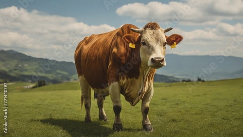 Brown Cow in the field