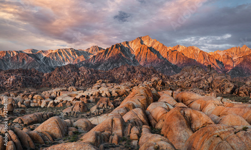 Photos Mount Whitney, Alabama Hills, nahe Lone Pine, Sierra Nevada, Kalifornien, USA
