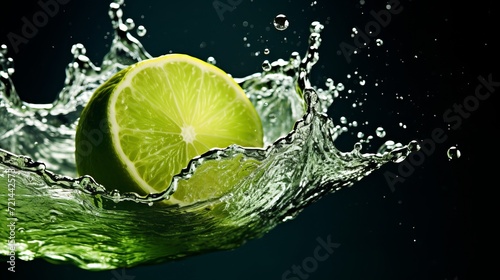 Lime that has fallen into the water.