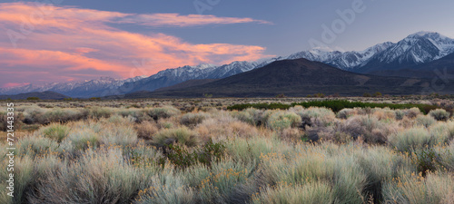 Fotografie Owens River Valley, Sierra Nevada, Kalifornien, USA