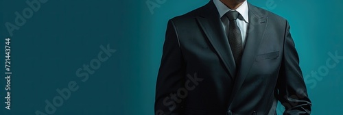 Business executive wearing professional business suit