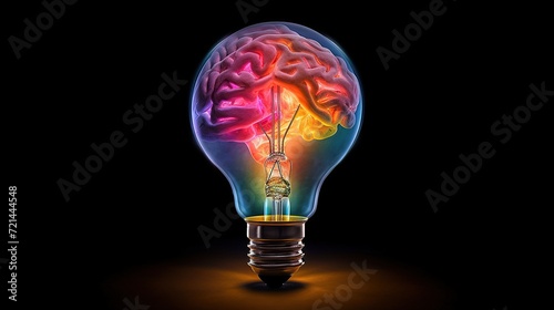 The concept of creative non-standard thinking, new bright thoughts and ideas