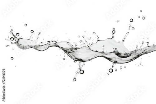 Splashes spilling