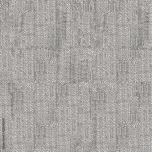 Neutral linen texture pattern with abstract geometric stripes. Black and white design is rustic and same time modest and minimal. Simple grunge winter pattern with doodle strokes looks like sackcloth.