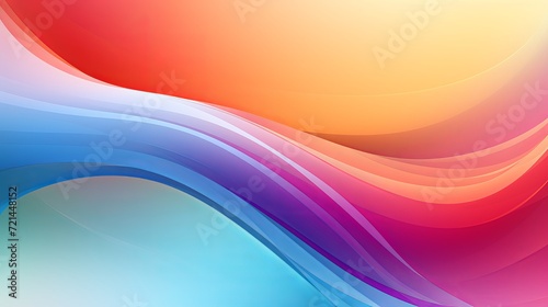 A background that has a rainbow gradient and a gradient curve.