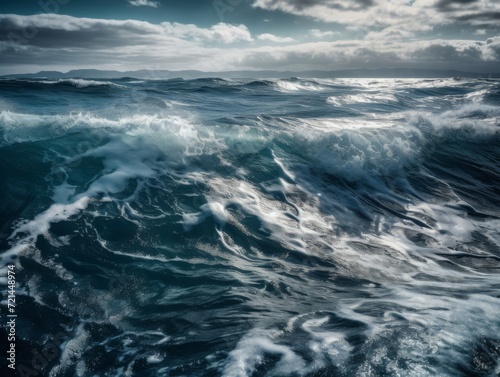 Rough Seas with Crashing Waves and Dynamic Ocean Spray © SpiralStone