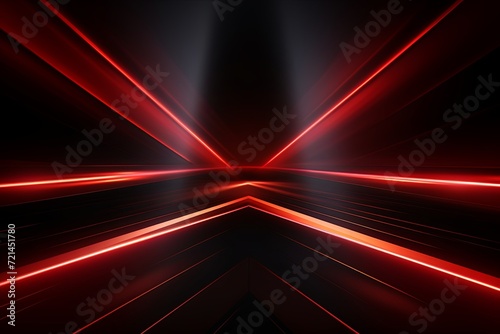 Modern futuristic neon light abstract background and Panoramic high speed technology concept