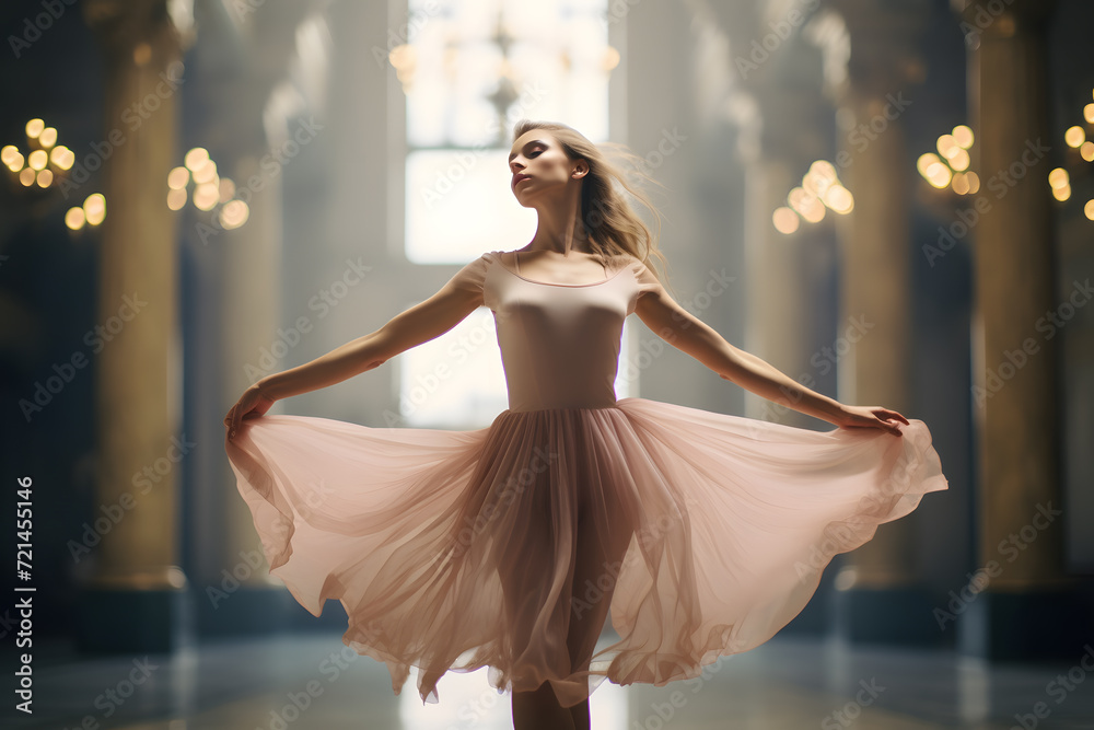 Fototapeta premium woman practicing ballet 