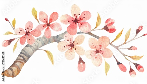 水彩風の桜の花 photo