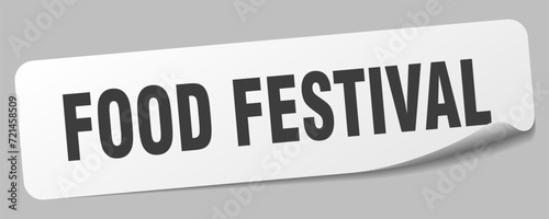 food festival sticker. food festival label