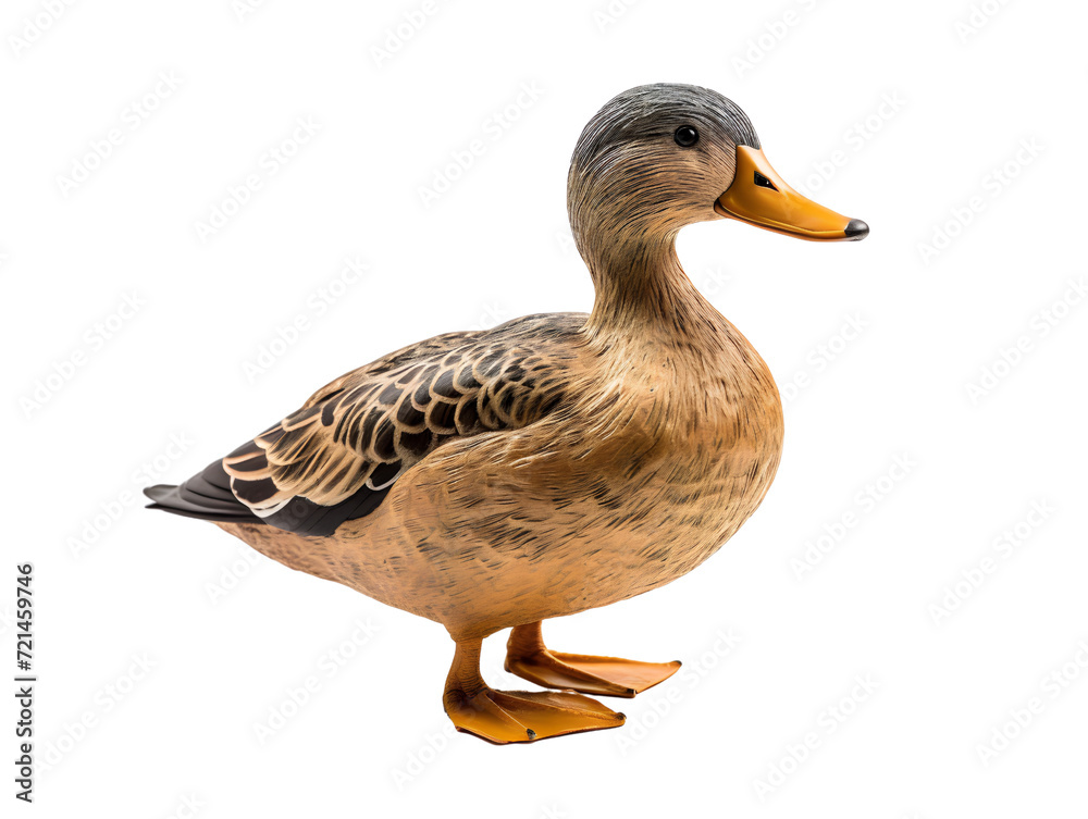 Wooden Duck Decoy, isolated on a transparent or white background Wooden Duck Decoy, isolated on a transparent or white background