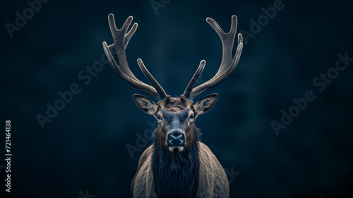 bull elk portrait majestic deer stag autumn fall wildlife © SachiDesigns
