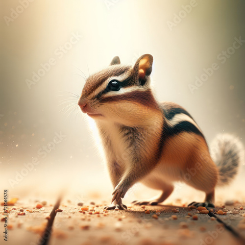 Chipmunk, Squirrel, Бурундук, Белка, Ardilla listada, high quality portrait, isolated background. photo