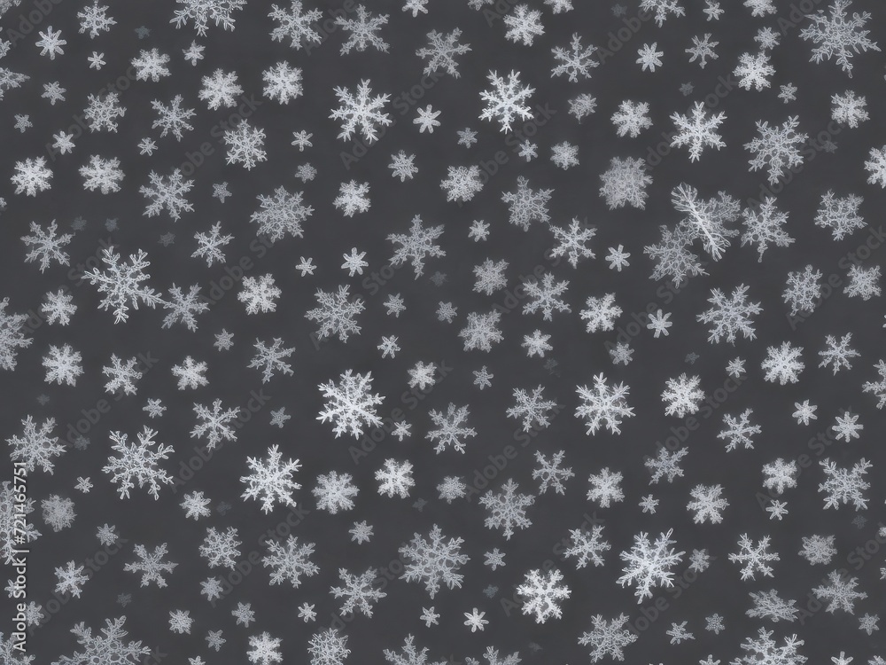 Snowflake texture on a black background