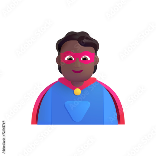 Person Superhero: Medium-Light Skin Tone