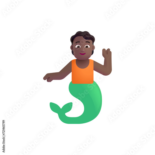 Mermaid: Medium-Dark Skin Tone