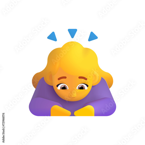 Woman Bowing