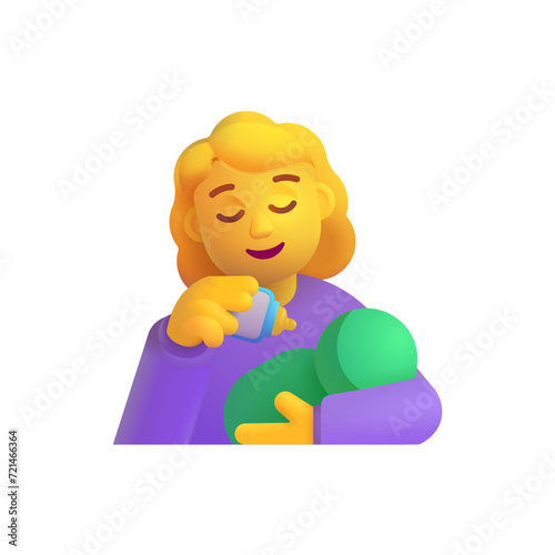 Woman Feeding Baby