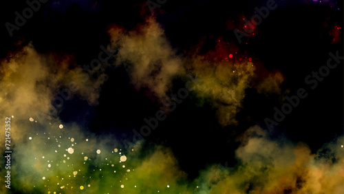 abstract colorful dark grunge texture. black green and yellow watercolor grunge texture