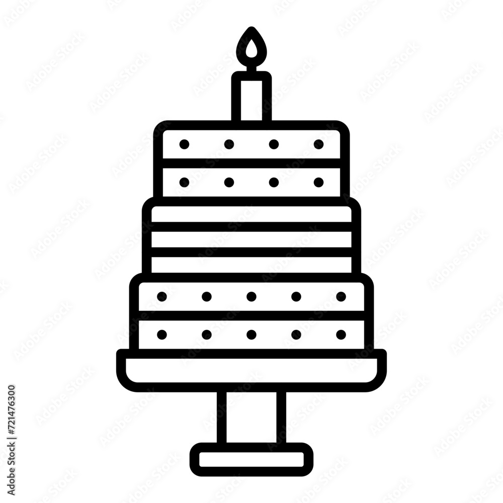 Birthday cake Icon Birthday cake Icon