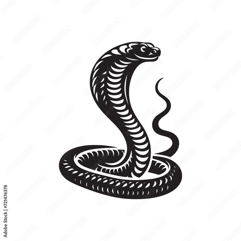 Enchanting Venom: Cobra Silhouette Series Casting a Spell with the Mesmerizing Contours of the Serpent - Cobra Illustration - Cobra Vector
Enchanting Venom: Cobra Silhouette Series Casting a Spell with the Mesmerizing Contours of the Serpent - Cobra Illustration - Cobra Vector
