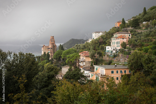 View to Zoagli, Liguria, Italy