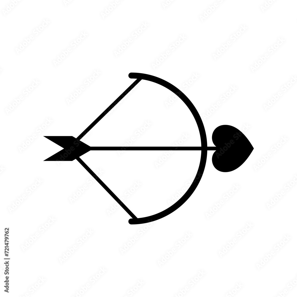 love arrow icon vector design in trendy style