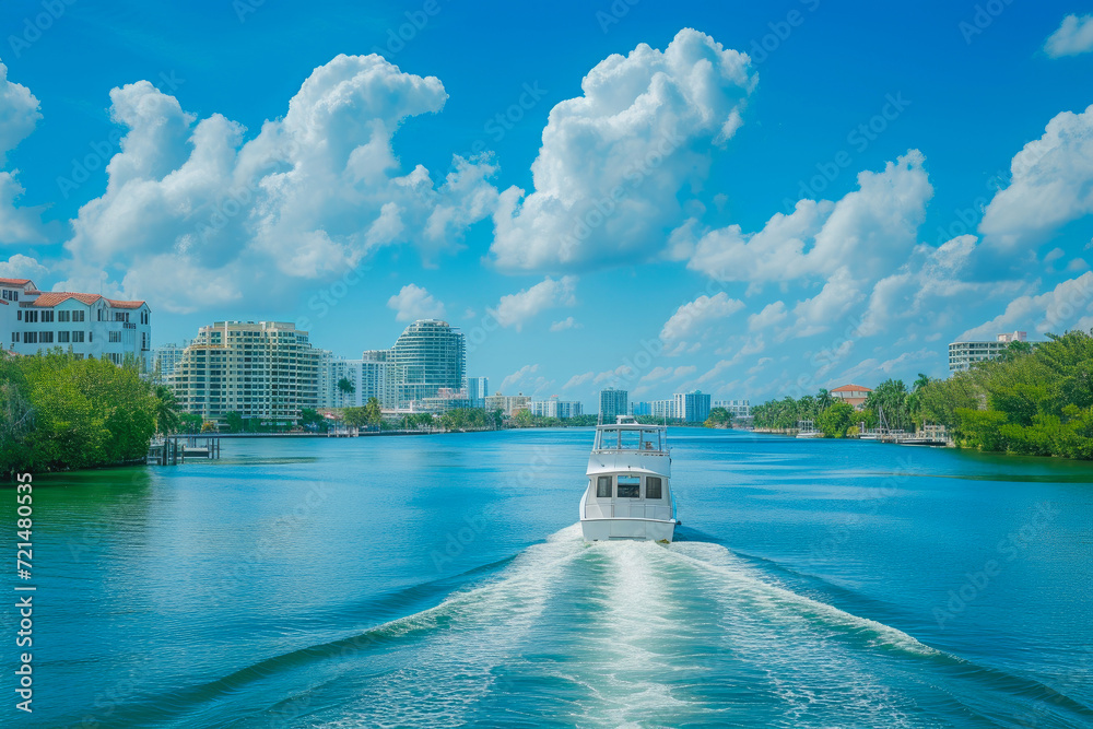 Naklejka premium Sun-Kissed Escapes: Florida's Travel Paradise