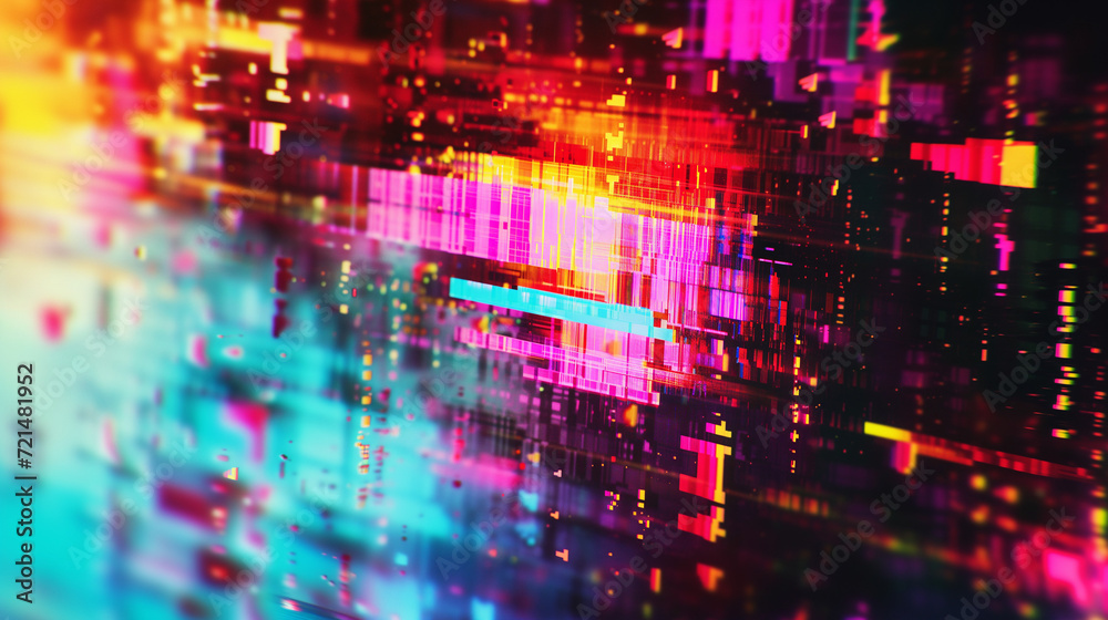 Abstract background with digital glitch effect, distorted pixels Abstract background with digital glitch effect, distorted pixels