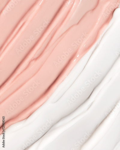 Cosmetic cream texture. Cosmetic lotion background. Skin care product close up