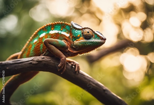 chameleon on a tree