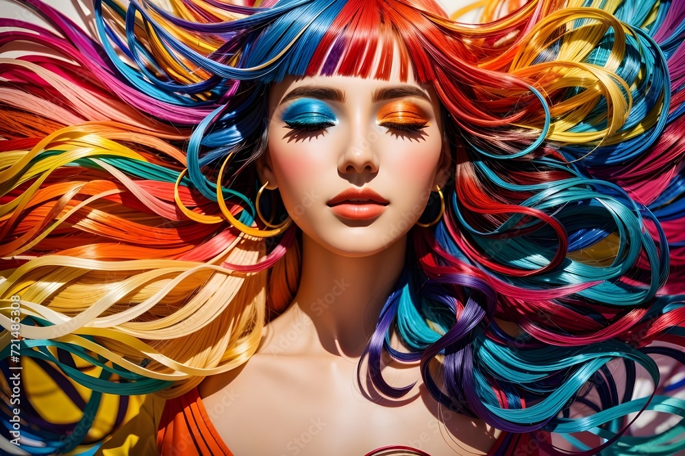 portrait of a woman with makeup