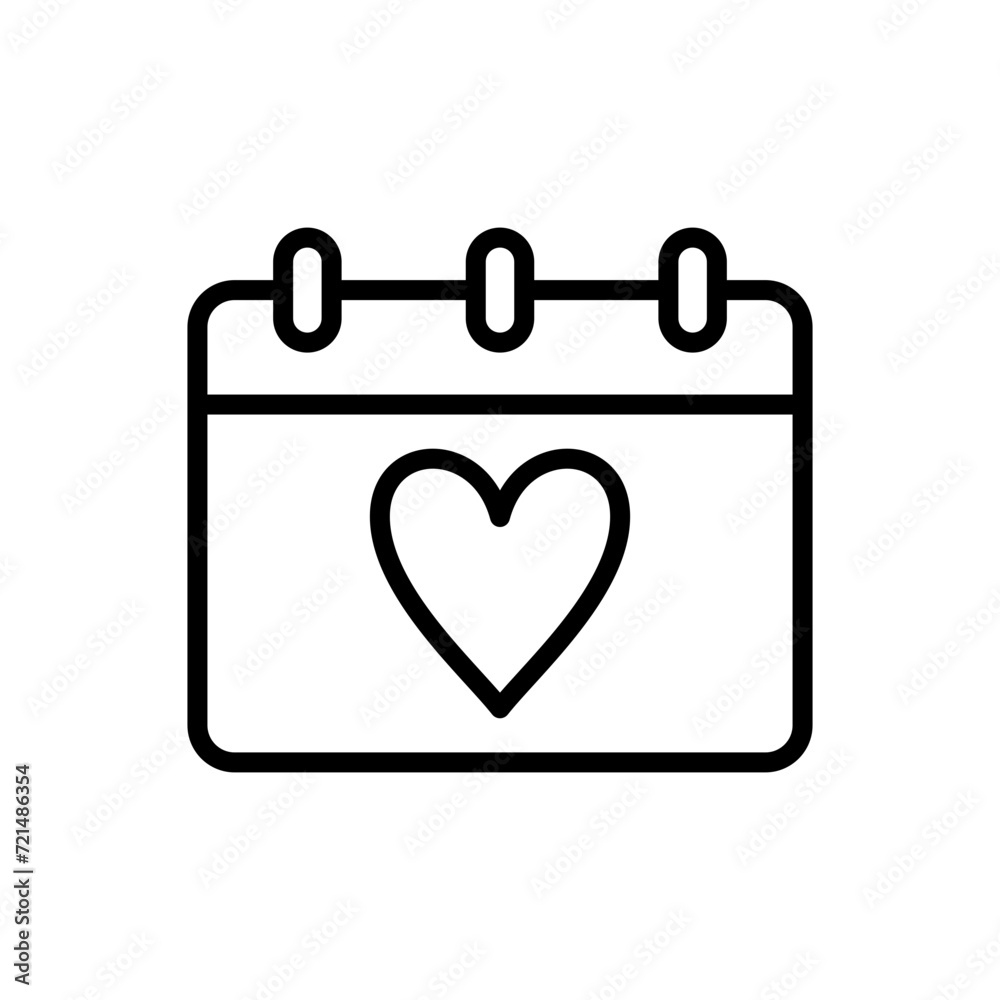 calendar valentine icon vector design in trendy style calendar valentine icon vector design in trendy style