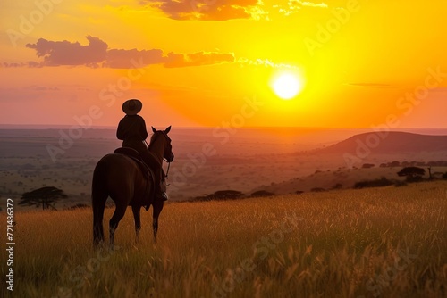 Sunset horseback safari with wildlife encounters and savanna views © Bijac