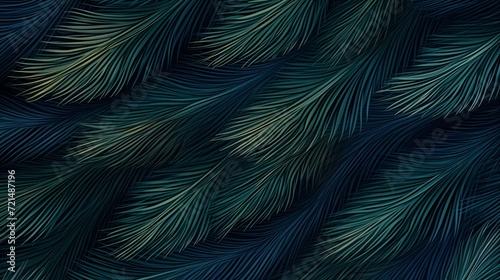 seamless background with coniferous branches pattern, coniferous, fir, 